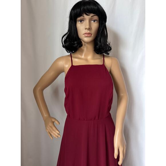 Lulus Mythical Kind of Love Wine Red Maxi Dress burgundy small - Picture 11 of 16